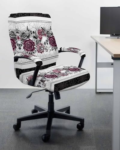Halloween Armchair Covers with Skull Design