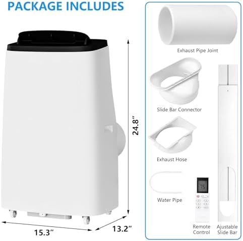 GarveeLife 14000 BTU Portable Air Conditioner for 700 SqFt Room