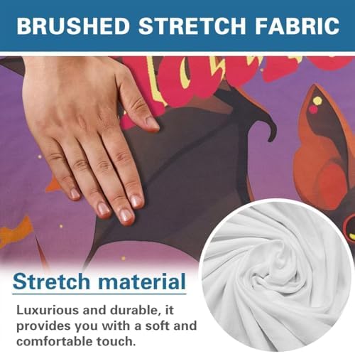 Halloween Bat Pumpkin Recliner Slipcover 4 Piece Set 1