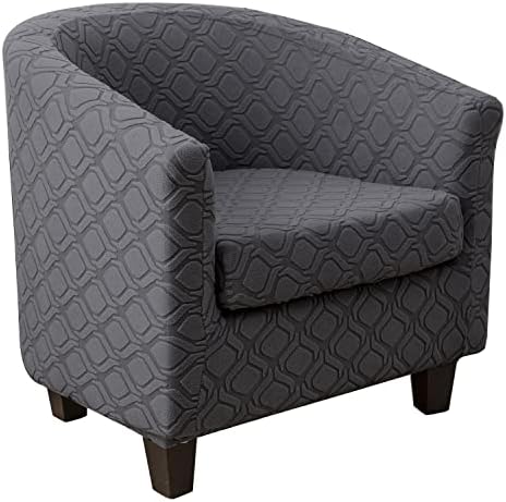 MIFXIN 2 Piece Stretch Jacquard Tub Chair Cover Set