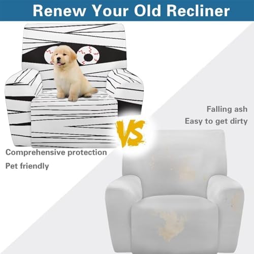 Ghost Pattern Recliner Slipcover for Home Decor