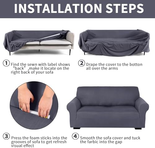Peryiter 3 Pc Slipcover Set for Couches