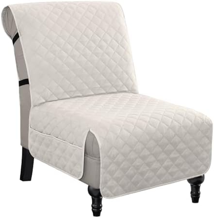 HVERSAILTEX Reversible Water Resistant Accent Chair Cover with Pockets and Anti-Slip Buckle