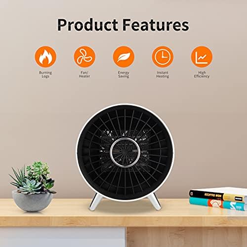 Zinyeme Small Space Heater for Home Office Bedroom RV Use