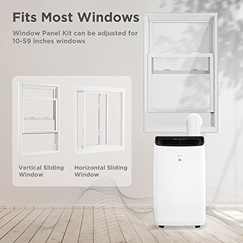 TURBRO 14000 BTU Portable Air Conditioner and Heater with Dehumidifier and Fan