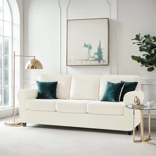 CHUN YI 7 Piece Couch Covers for 3 Seater Sofa