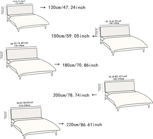 EFELIM Stretch Headboard Cover for Full Queen King Size