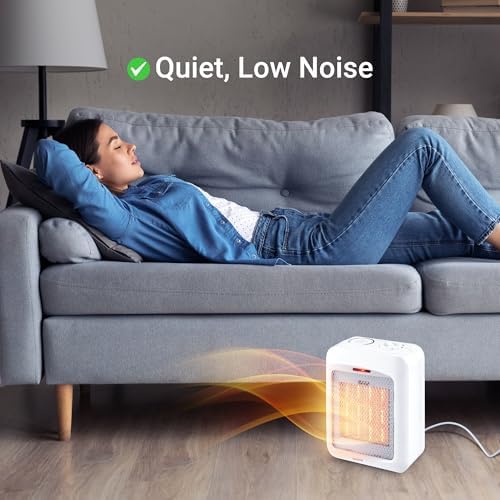 Aiwa Small Ceramic Room Heater with Overheat and Tip Over Protection 1