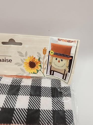 Adorable Autumn Scarecrow Chair Cover Set for Halloween and Thanksgiving