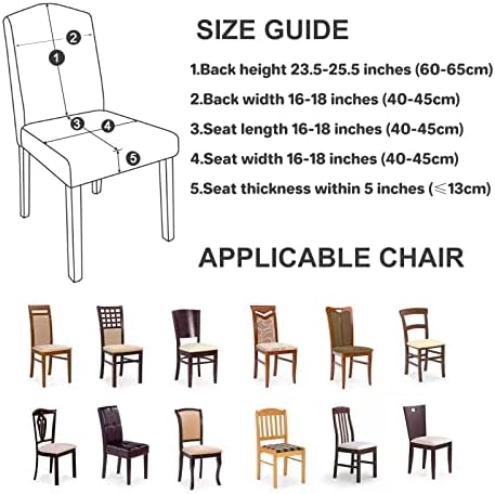 XAMSHOR Halloween Chair Covers Set of 4 Black 1