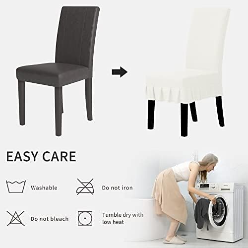 Easy-Going Stretch Dining Chair Covers with Skirt