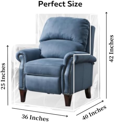 Evelots Clear Plastic Recliner Cover for Pet Protection