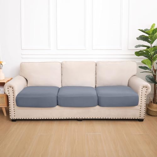 Hyha Waterproof Couch Cushion Covers - 3 Pack Grey