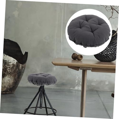 Happyyami Soft Round Stool Slipcover with Padded Cushion and Nonslip Design