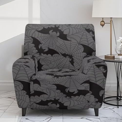 Talayituse Recliner Slipcover with Pockets Halloween Decor 4 Pieces