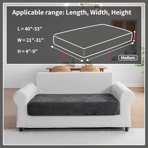 Qianmew L Shape Sofa Slipcover Washable Stretch Soft Cover for Sectional Sofa