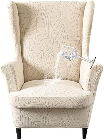 Waterproof Wingback Chair Cover 2 Piece Set