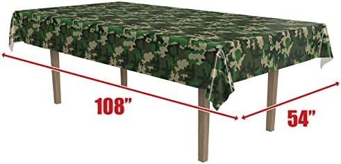 Beistle Camo Table Covers 54 x 108 2 Pack