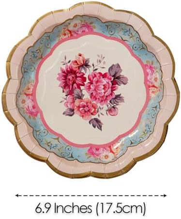 Talking Tables Pretty Floral Paper Plates 6 Designs Pack of 24