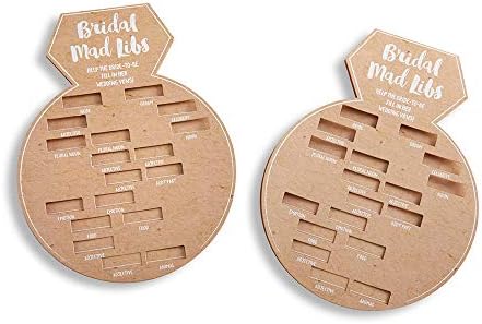 Kate Aspen 28441NA Ring Shaped Mad Libs Cards Set of 50 1