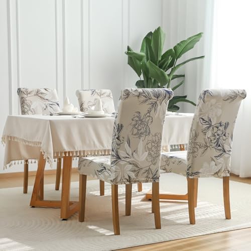 FORCHEER Dining Chair Covers Set of 4 with Elastic Fit