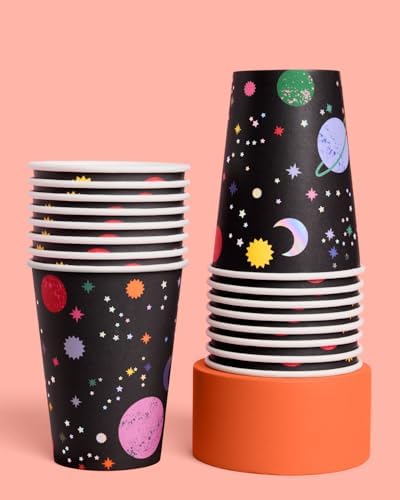 Xo Fetti Out of This World Paper Cups - 12 oz 16 pcs
