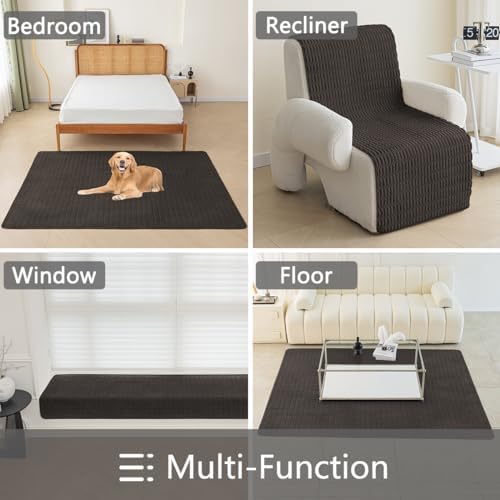 Muamar Sofa Cover Dog Mat Pet Pad 30x70 Inch Coffee