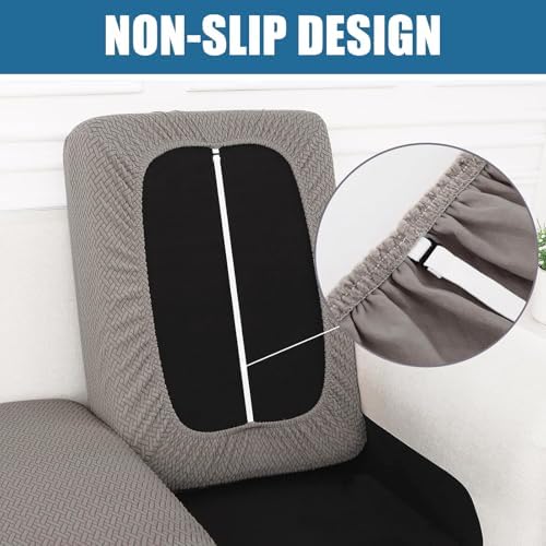 Smiry Waterproof Couch Cushion Covers 3PC Taupe