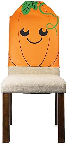 Halloween Pumpkin Chair Covers 6 Pack Orange