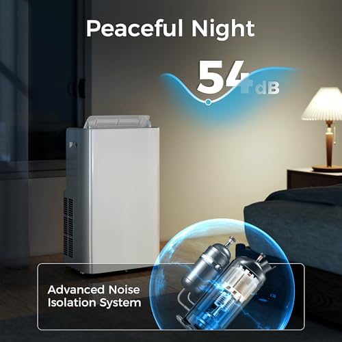 HOMCOM 12000 BTU Portable AC Unit with Remote Control and 4 Modes