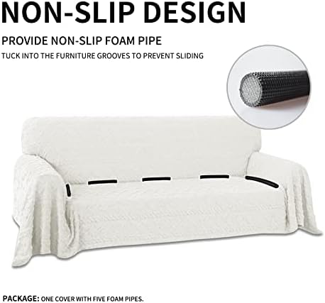 Easy-Going 80X133 Inch Sofa Cover Ivory