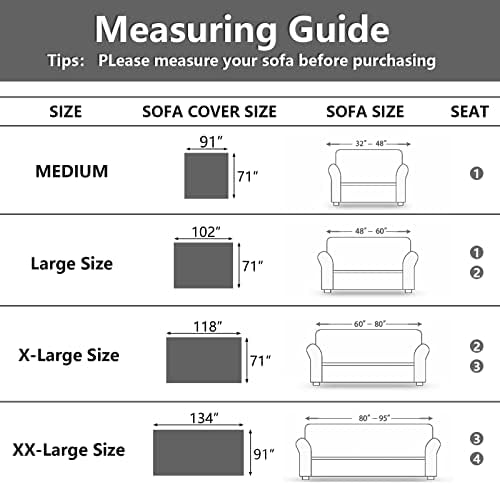 MEETSKY Thick Sofa Cover for Most Sofas