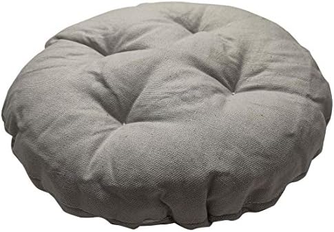 Levoberg Round Bar Stool Cushion 157inch Light Gray 1