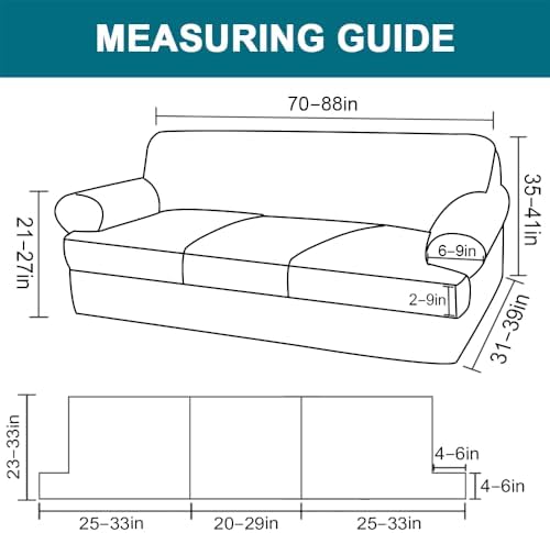Turquoize 4 Piece T Cushion Sofa Slipcovers 1