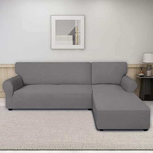 PureFit Super Stretch Sectional Couch Covers 2 pcs 1