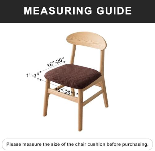 Genina Dining Chair Seat Covers 4 Pcs Chocolate 1