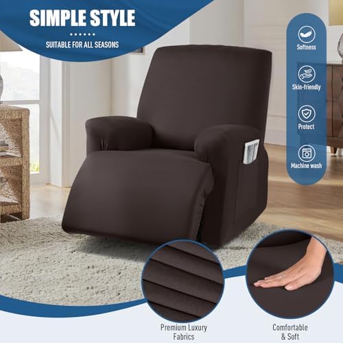 TAOCOCO Recliner Chair Covers 3-Piece Stretch Polyester