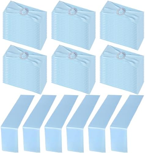 Newwiee 108 Pcs Spandex Chair Sashes with Buckle 1