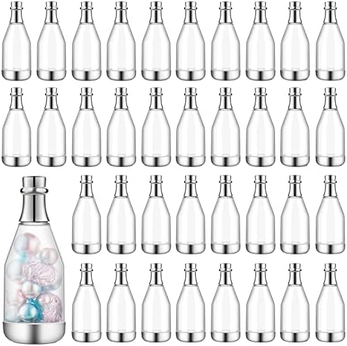 Cunhill 54 pcs Silver Champagne Candy Bottles for Party Favors