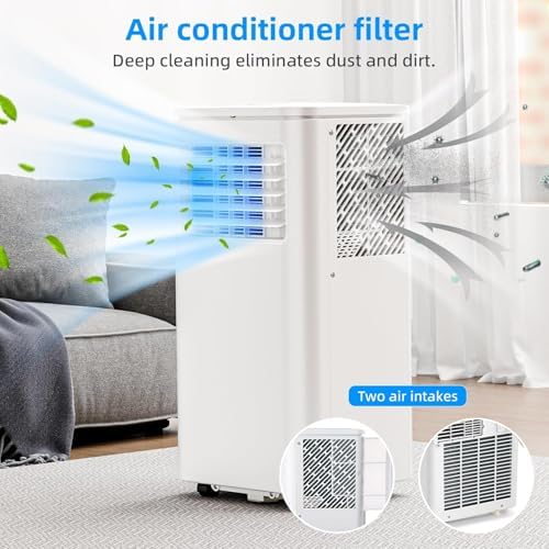 Antarctic Star 10000 BTU Portable AC Unit with Fan and Dehumidifier
