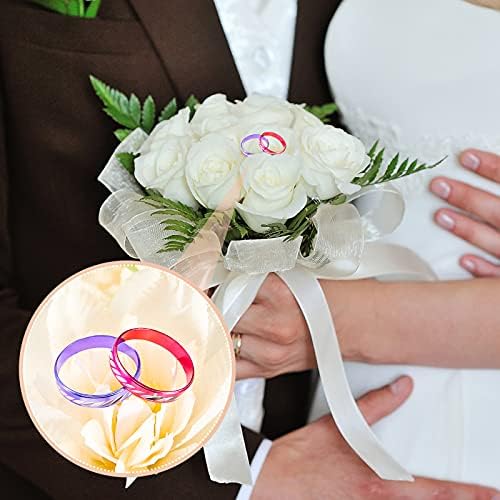 Hicarer 200 Piece Glitter Fidget Ring Set