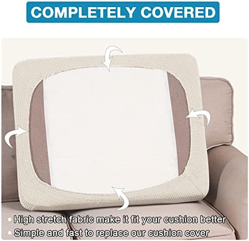 Flamingo P High Stretch Sofa Slipcovers Ivory