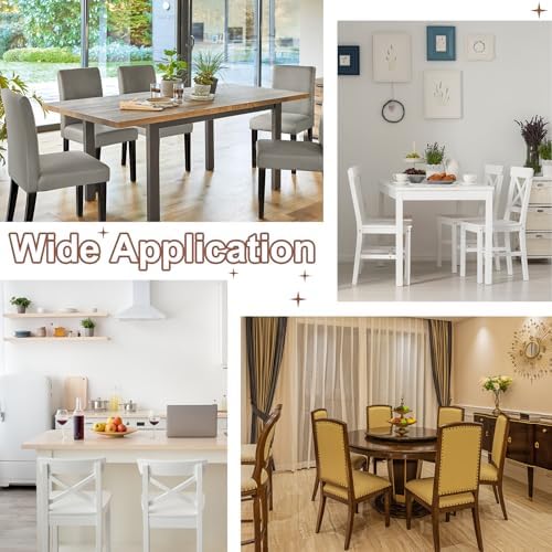 Uxcell 2Pcs Stretch Jacquard Seat Covers for Dining Chairs
