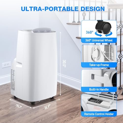 Air Choice 14000 BTU Portable Air Conditioner with Remote and Window Kit