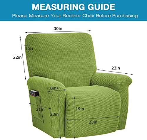 MIFXIN 1 Seat Recliner Slipcover 4 Piece Stretchy Cover