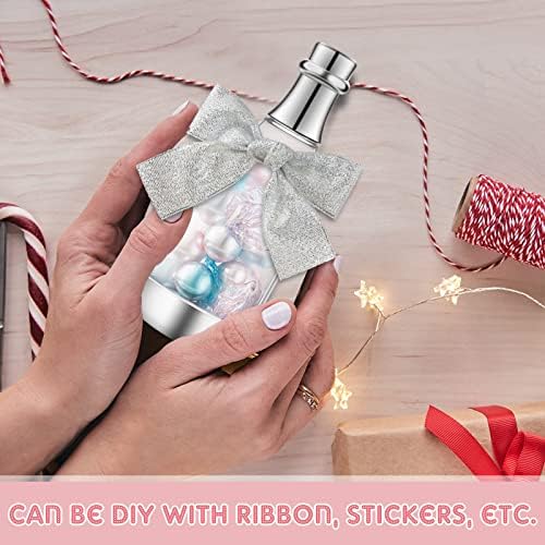 Cunhill 54 pcs Silver Champagne Candy Bottles for Party Favors