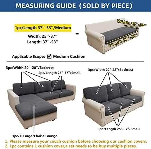 Eismodra Magic Stretch Sofa Slipcover for 3 Cushion Couch 1