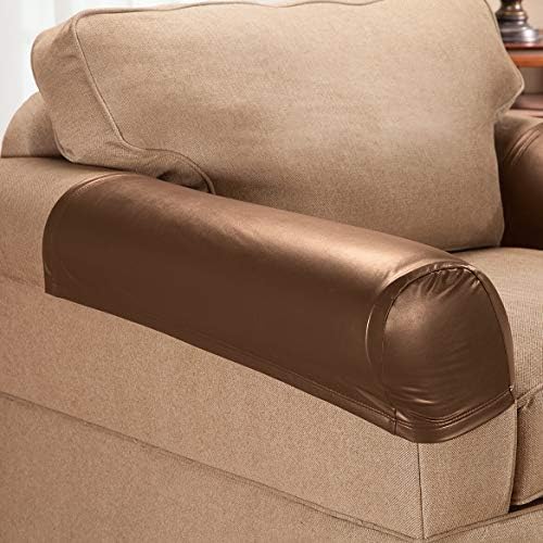 Faux Leather Arm Rest Covers Set of 2