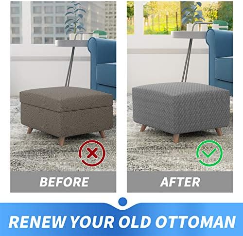 MAXIJIN Thick Stretchy Ottoman Cover Slipcover