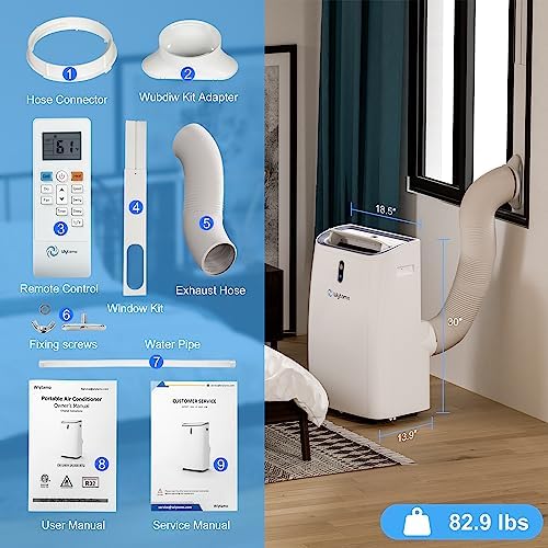 Wiytamo 14000 BTU Portable Air Conditioner for 700 Sq Ft Room